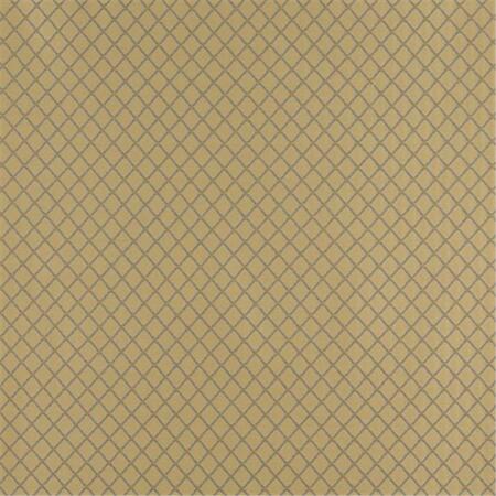 DESIGNER FABRICS 54 in. Wide - Blue And Gold Diamond Jacquard Woven Upholstery Fabric D330